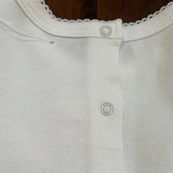 NWT Baby Biscotti Dress w/bloomers Girls 24m Ivory w/White & Pink Heart - Picture 11 of 14